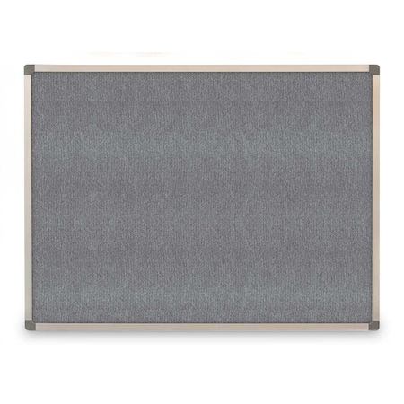 United Visual Products Corkboard, Fabric, Blk, 1 Door, 18"x24", Blck UV300-BLACK-BLACK